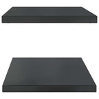 Mensole a Muro 2 pz 100x40 cm Nero in Acciaio Inossidabile