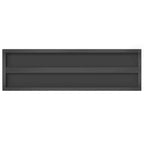 Mensole a Muro 2 pz 100x30 cm Nero in Acciaio Inossidabile