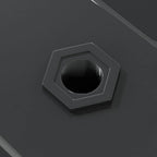 Mensole a Muro 2 pz 100x30 cm Nero in Acciaio Inossidabile