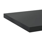 Mensole a Muro 2 pz 100x30 cm Nero in Acciaio Inossidabile