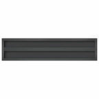 Mensole a Muro 2 pz 100x23,5 cm Nero in Acciaio Inossidabile