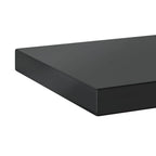 Mensole a Muro 2 pz 100x23,5 cm Nero in Acciaio Inossidabile