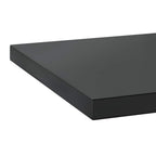 Mensole a Muro 2 pz 75x40 cm Nero in Acciaio Inossidabile
