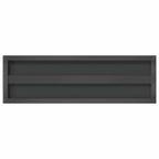 Mensole a Muro 2 pz 75x23,5 cm Nero in Acciaio Inossidabile