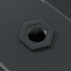 Mensole a Muro 2 pz 75x23,5 cm Nero in Acciaio Inossidabile