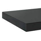 Mensole a Muro 2 pz 75x23,5 cm Nero in Acciaio Inossidabile