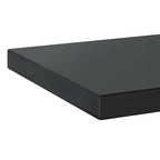 Mensole a Muro 2 pz 50x30 cm Nero in Acciaio Inossidabile