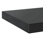 Mensole a Muro 2 pz 50x23,5 cm Nero in Acciaio Inossidabile
