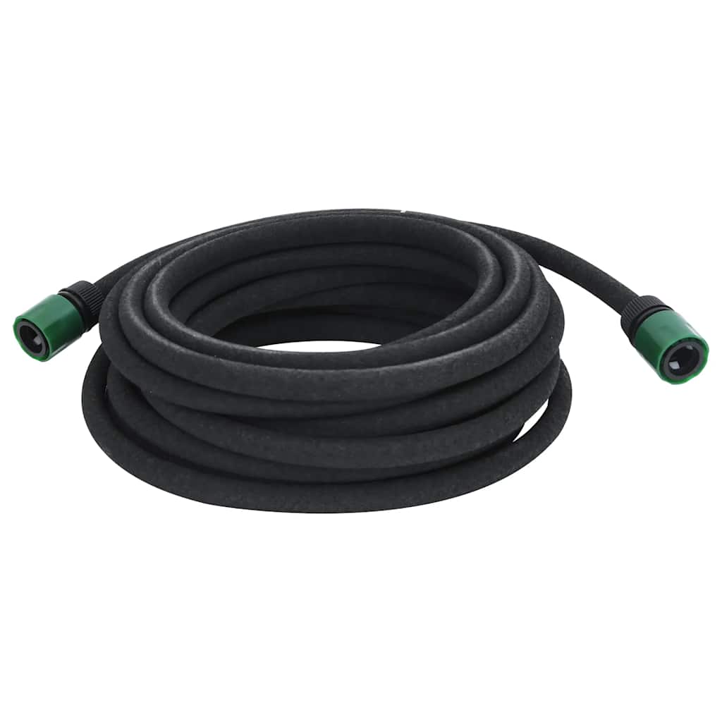 Tubo di Irrigazione da Giardino Nero 0,6" 10 m in Gomma