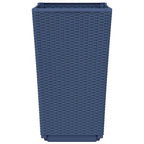Fioriere da Giardino 2 pz Grigio Blu 32,5x32,5x57 cm in PP