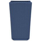 Fioriere da Giardino 4 pz Grigio Blu 32,5x32,5x57 cm in PP