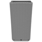 Fioriere da Giardino 4 pz Grigio Chiaro 32,5x32,5x57 cm in PP