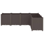 Fioriera da Giardino Marrone 160x120x53 cm in PP