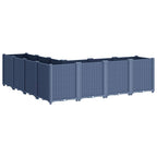 Fioriera da Giardino Grigio Blu 160x160x53 cm in PP