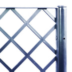 Fioriera Giardino con Traliccio Grigio Blu 160x40x140 cm PP