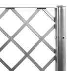 Fioriera da Giardino con Graticcio Grigio Chiaro 80x40x142cm PP