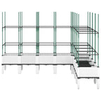 Fioriera da Giardino con Traliccio Bianco 200x160x142,5cm in PP