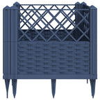 Fioriera Giardino Picchetti Grigio Blu 43,5x43,5x43,5 cm PP