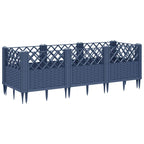 Fioriera Giardino Picchetti Grigio Blu 123,5x43,5x43,5 cm PP