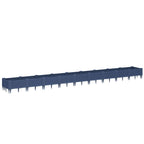 Fioriera Giardino Picchetti Grigio Blu 362,5x42,5x28,5 cm PP