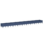 Fioriera Giardino Picchetti Grigio Blu 362,5x42,5x28,5 cm PP