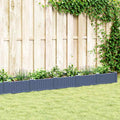 Fioriera Giardino Picchetti Grigio Blu 362,5x42,5x28,5 cm PP