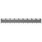 Fioriera Giardino Picchetti Grigio Chiaro 363,5x43,5x43,5 cm PP