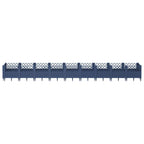 Fioriera Giardino Picchetti Grigio Blu 363,5x43,5x43,5 cm PP
