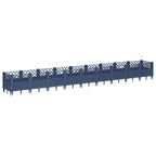 Fioriera Giardino Picchetti Grigio Blu 363,5x43,5x43,5 cm PP