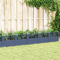 Fioriera Giardino Picchetti Grigio Blu 363,5x43,5x43,5 cm PP