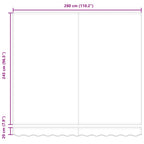 Tenda da Sole Retrattile Manuale Bordò 300x250 cm
