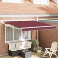 Tenda da Sole Retrattile Manuale Bordò 300x250 cm