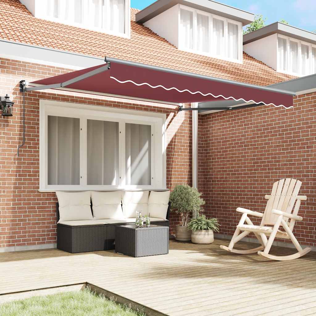 Tenda da Sole Retrattile Manuale Bordò 300x250 cm