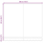 Tenda da Sole Retrattile Manuale Bordò 300x250 cm