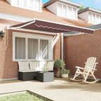 Tenda Sole Retrattile Manuale 300x250 cm Marrone