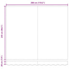 Tenda Sole Retrattile Manuale 300x250 cm Marrone