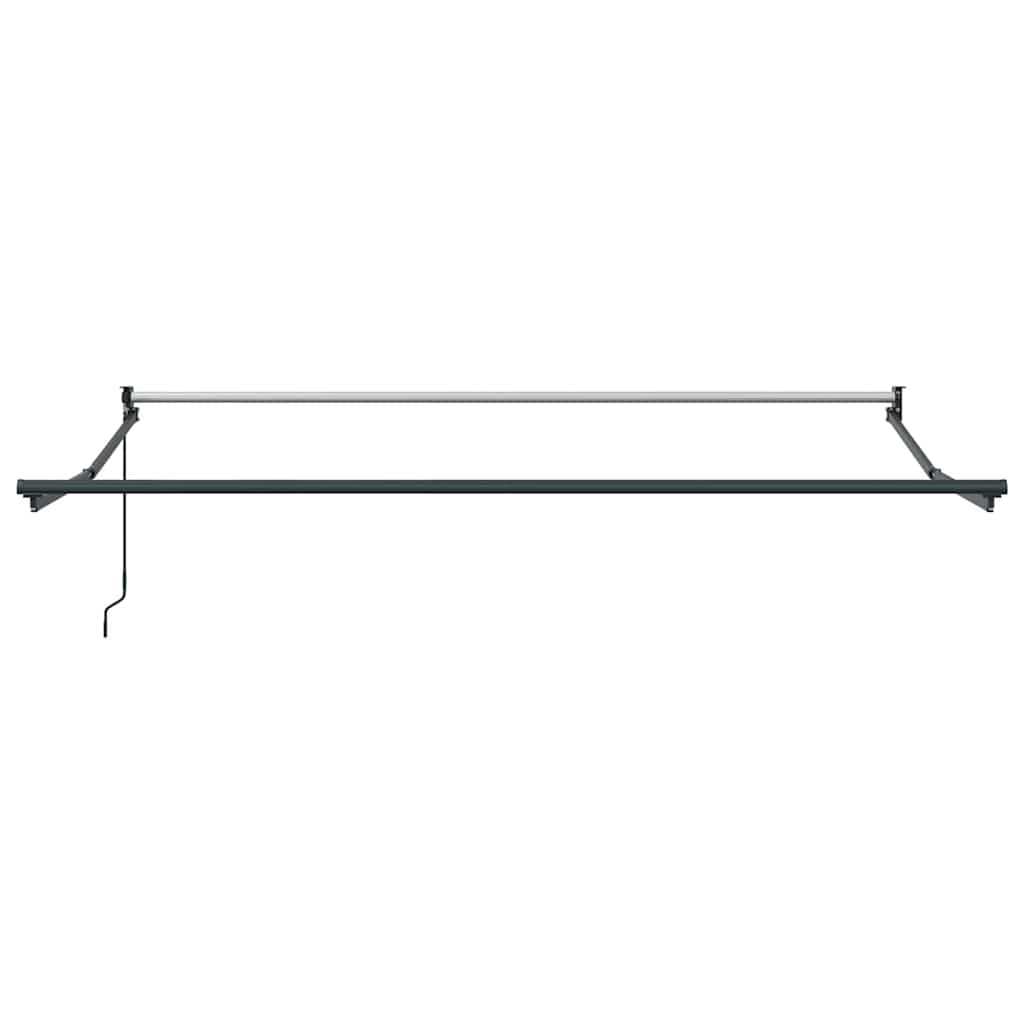 Tenda da Sole Antracite e Bianca 3x2,5 m Tessuto e Alluminio