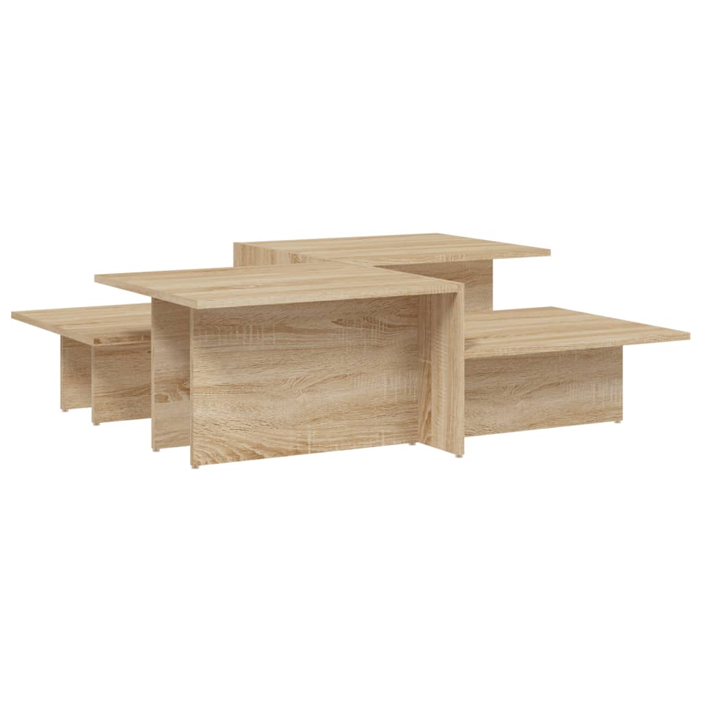 Tavolini da Salotto 2 pz Rovere Sonoma in Legno Multistrato