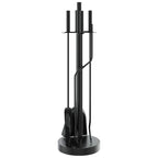 Set di attrezzi per camino 5 pezzi 18x66 cm in acciaio