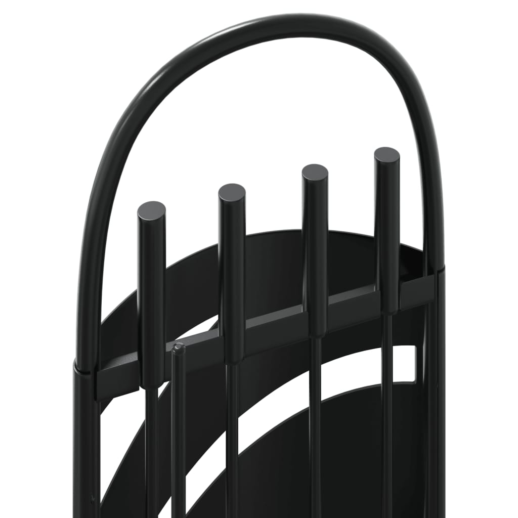 Set di attrezzi per camino 5 pezzi 23x15x66 cm in acciaio