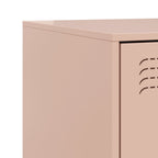 Comodini 2 pz Rosa 34,5x39x44 cm in Acciaio