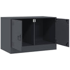 Mobili TV 2 pz Antracite 67x39x44 cm in Acciaio