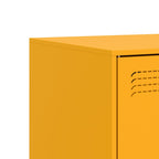 Mobile Porta TV Giallo Senape 99x39x44 cm in Acciaio