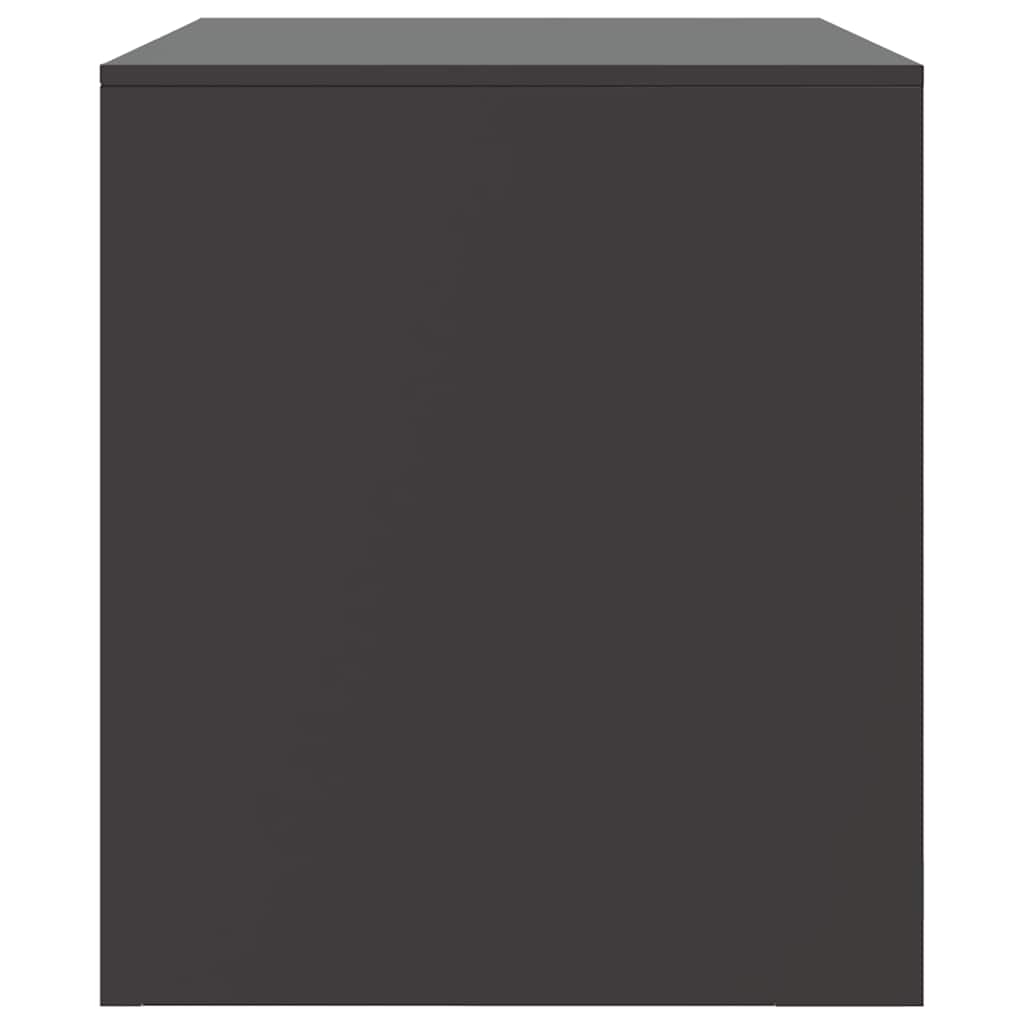 Mobili TV 2 pz Neri 67x39x44 cm in Acciaio