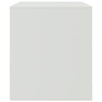 Mobile Porta TV Bianco 67x39x44 cm in Acciaio