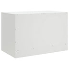 Mobile Porta TV Bianco 67x39x44 cm in Acciaio