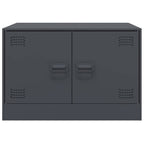 Tavolino da Salotto Antracite 67x50x44 cm in Acciaio