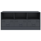 Mobile Porta TV Antracite 99x39x44 cm in Acciaio