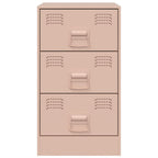 Comodino Rosa 34,5x39x62 cm in Acciaio