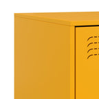 Comodino Giallo Senape 34,5x39x62 cm in Acciaio